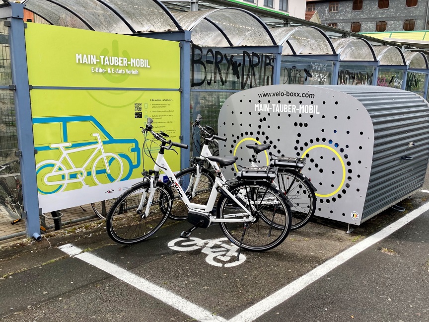 E-Bike Verleih am Bahnhof Bad Mergentheim