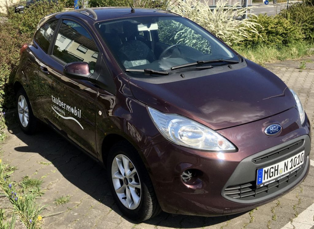 Der Ford KA von Taubermobil Carsharing