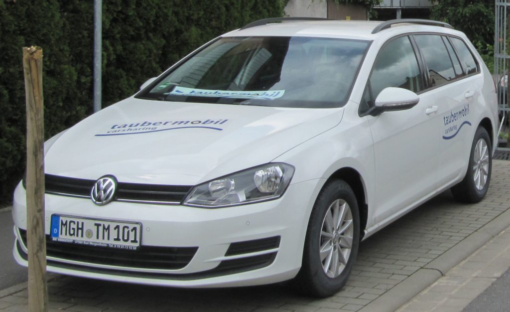 Der VW Golf Variant von Taubermobil Carsharing